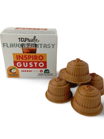 Кофе в капсулах INSPIRO GUSTO Капучино Лесной Орех 12 г 10 шт. (2573897831) Кофе в капсулах INSPIRO GUSTO Капучино Лесной Орех 12 г 10 шт. (2573897831)