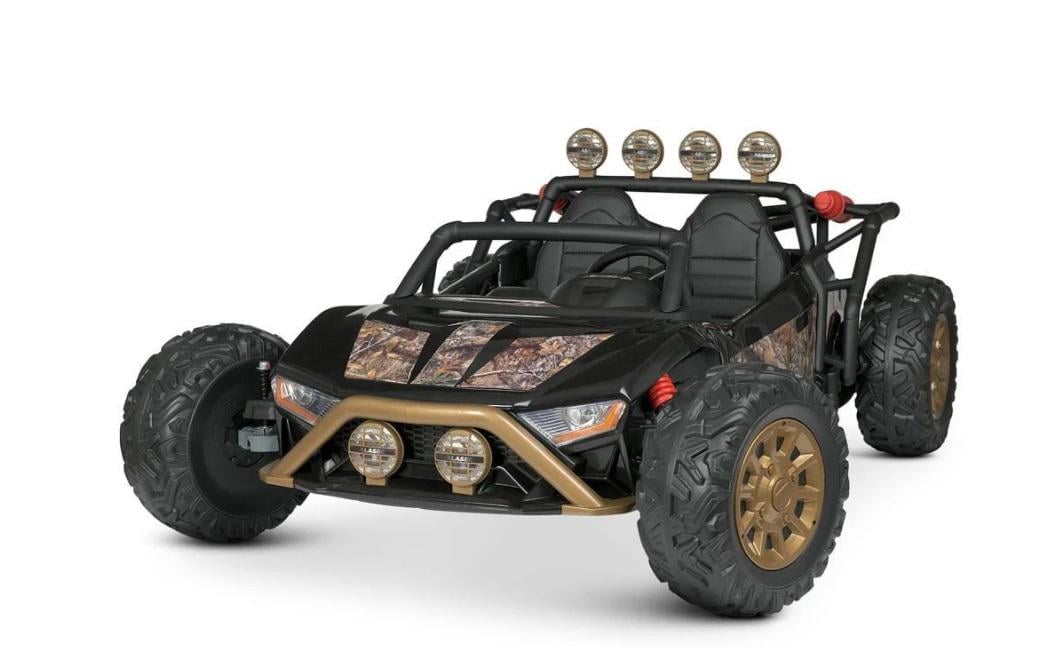 Детский электромобиль двухместный Bambi джип багги JS3168EBLR 24V Черный