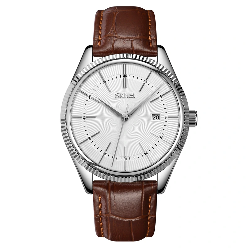 Наручний годинник Skmei 9298SISIBN Silver/Brown (31577912)