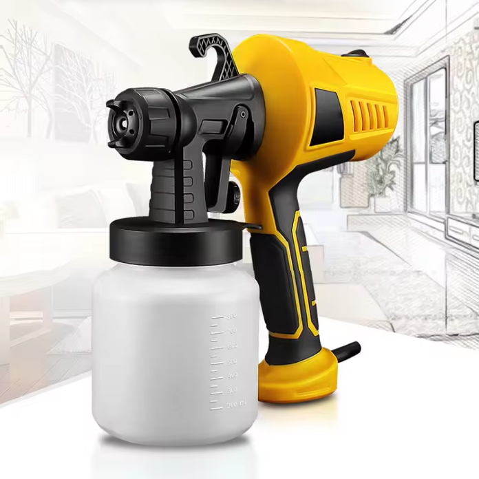 Краскораспылитель электрический Paint Spray Gun Желтый (W37) - фото 6