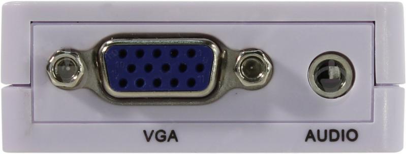 Адаптер MHZ  VGA to HDMI со звуком VGA2HDMI 5027 Белый (008508) - фото 2