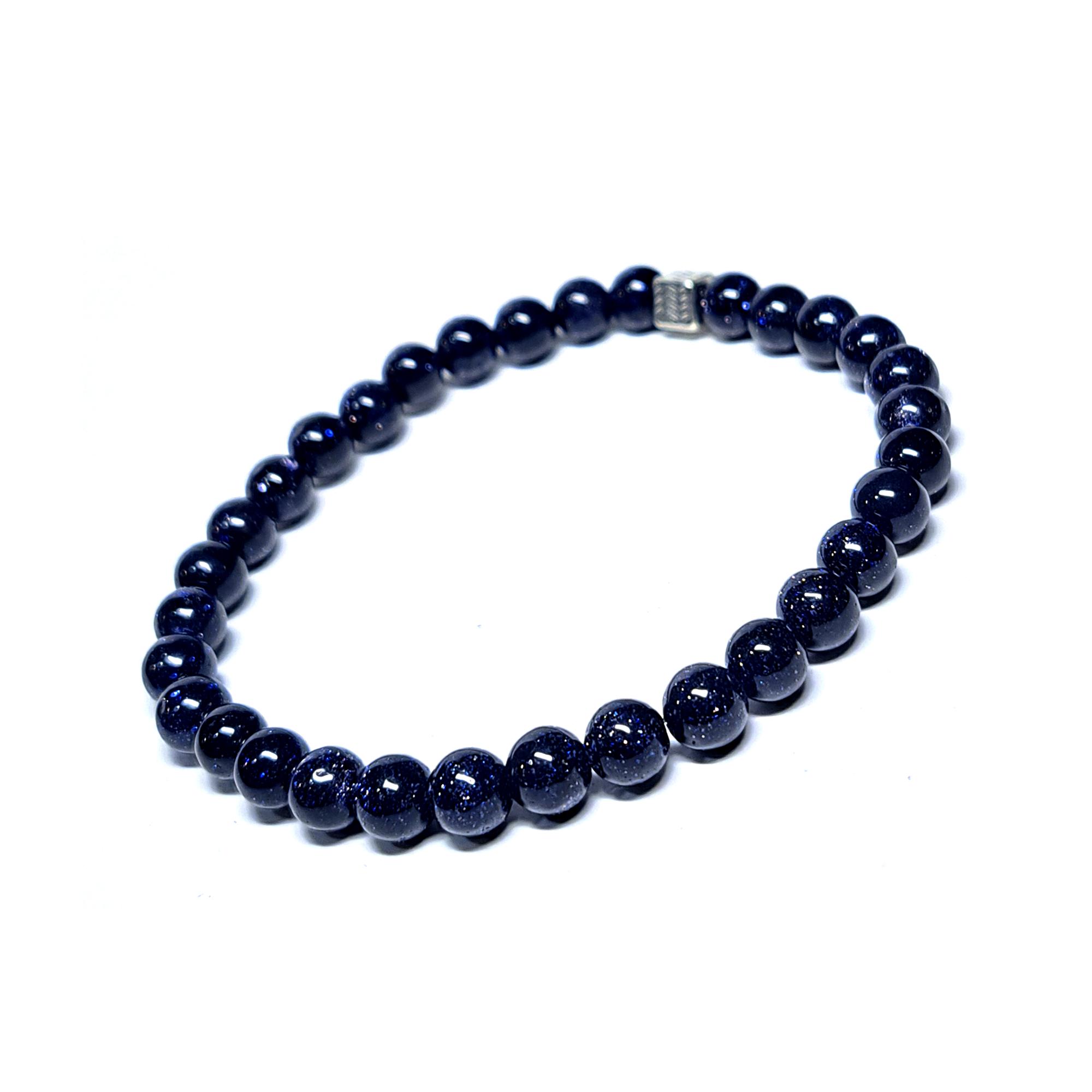 Браслет DARSANA из натурального камня авантюрин ночь d бусин 6 мм (DRSU005104)