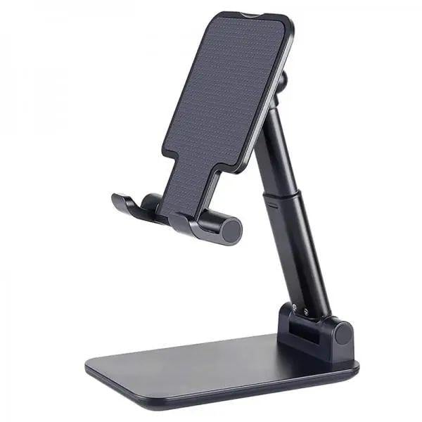 Подставка для телефона и планшета Erston с регулируемым наклоном и телескопической стойкой Черный (opt-20971) Подставка для телефона и планшета Erston с регулируемым наклоном и телескопической стойкой Черный (opt-20971)