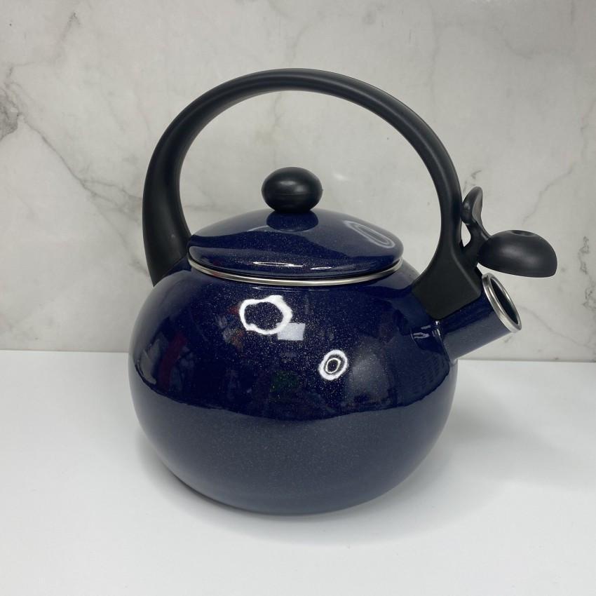 Чайник Kamille KM-1038B емальований зі свистком 2,2 л Синій (2004668458) - фото 2 Чайник Kamille KM-1038B емальований зі свистком 2,2 л Синій (2004668458) - фото 2