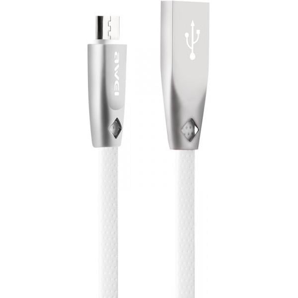 Awei Кабель AWEI CL-96 Micro cable 1m White (87172)