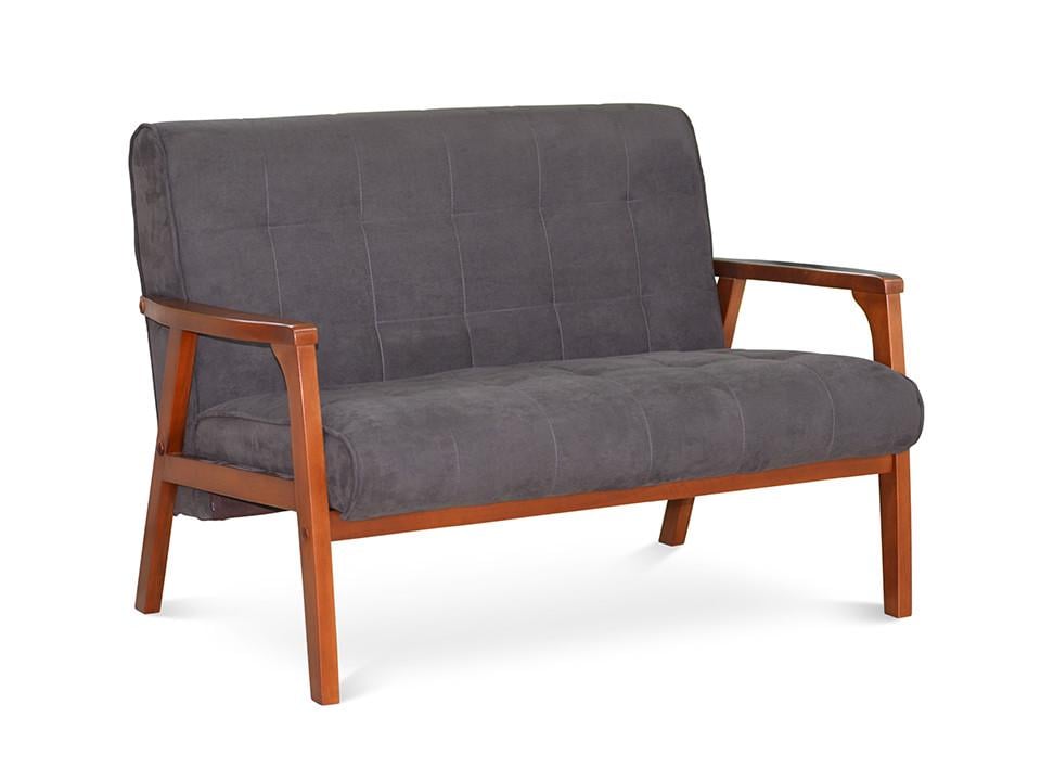 Диван Сеул нерозкладний двомісний Коричневий