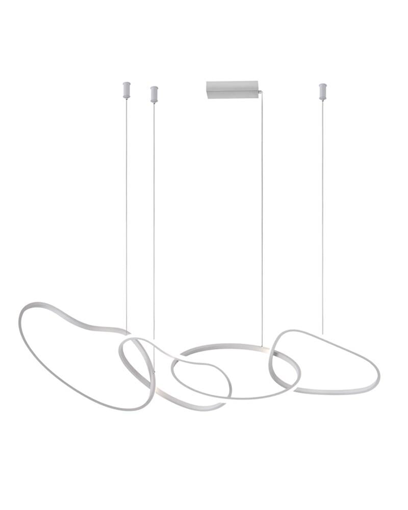 Люстра Italux PND-22412-S4-WH Fonte LED 3000K-6000K 5300Lm IP20 Белый (27502958)