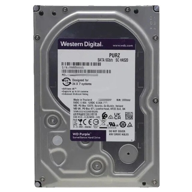 Жорсткий диск Western Digital Purple 3,5" 4TB WD44PURZ (3242887688)
