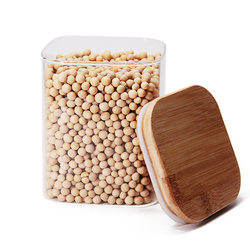 Емкость для хранения сыпучих квадрат 700 мл Прозрачный