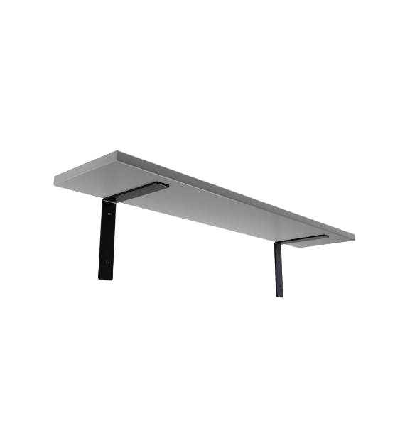 Полка ПМКС-17 200х1000 мм с кронштейнами Черный Космос серый (2905146388/К2310)