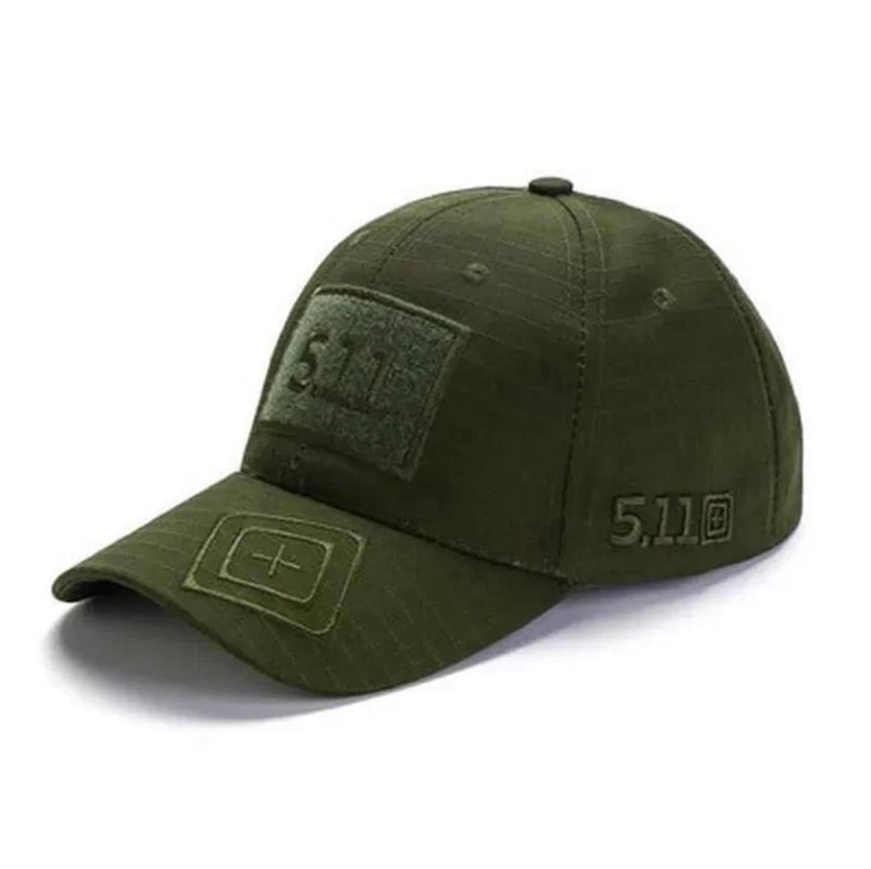 Бейсболка 5.11 Rip stop velcro Олива (hoz0721)