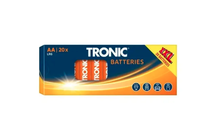 Батарейки щелочные Tronic Alkaline AA LR6 1,5V пальчики 20 шт. (2632800344)