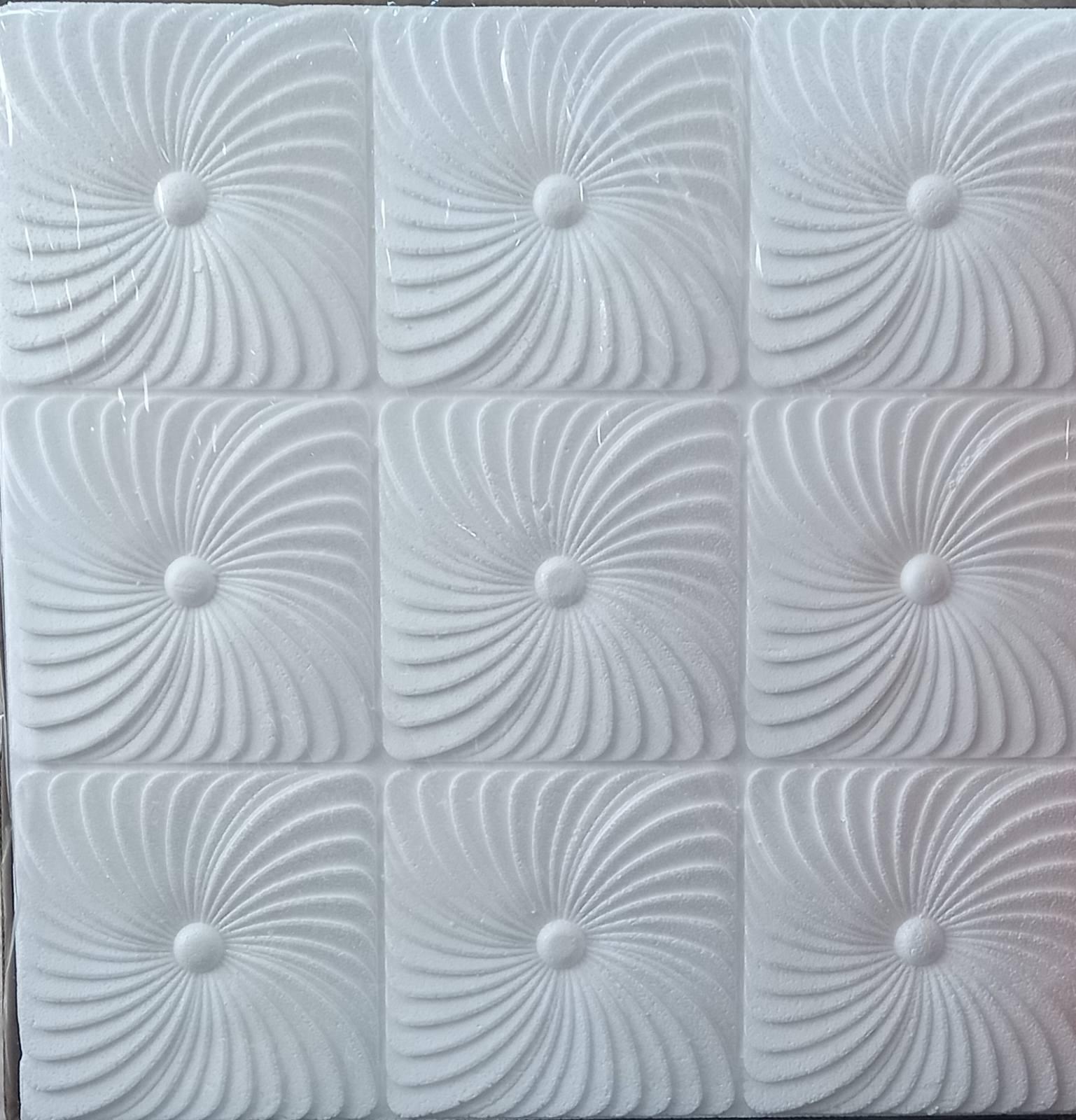 Плитка потолочная Добра справа 3D Жасмин бесшовная (Жасмин)