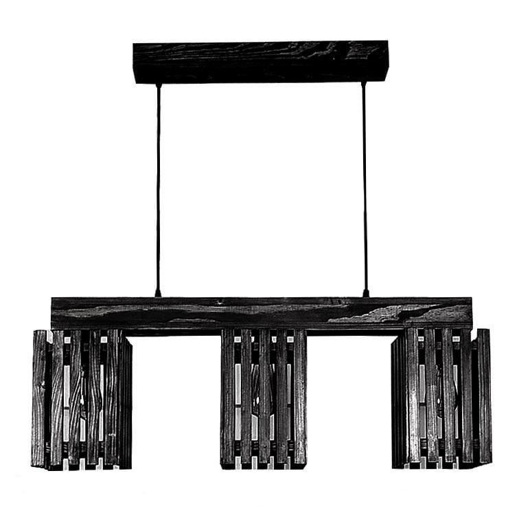 Подвесной светильник из дерева Тамори Венге (ЛЮС-003612)