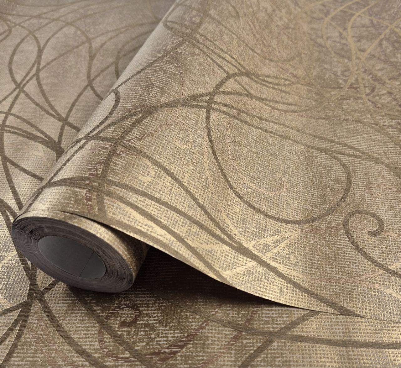 Обои виниловые Marburg 59103 0,53х10,05 м Золотистый (2785922191)