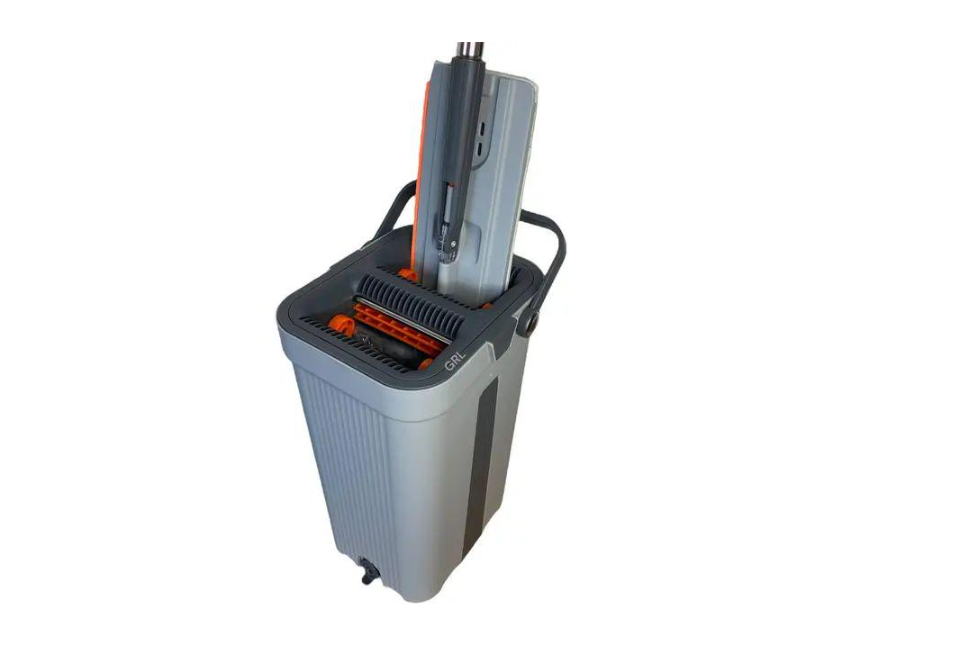 Швабра з відром та автоматичним вертикальним віджимом G10 зі складною ручкою та насадкою та мікрофібра 10 л