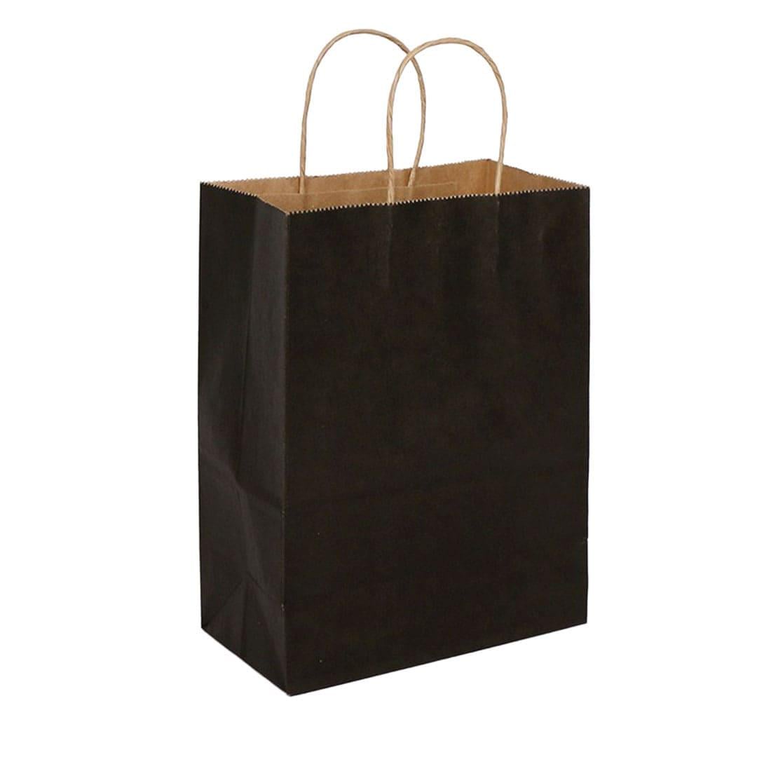 Крафт-пакет бумажный 28х19х12 см Черный (99357)