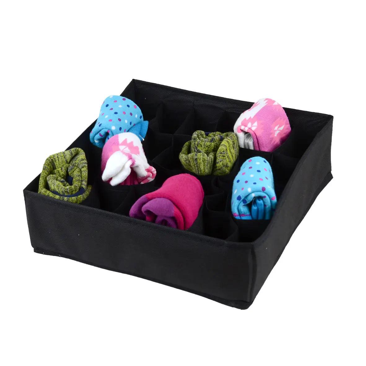 Набор органайзеров для нижнего белья 4 шт. Черный (ОДШ-102-25) - фото 4 Набор органайзеров для нижнего белья 4 шт. Черный (ОДШ-102-25) - фото 4