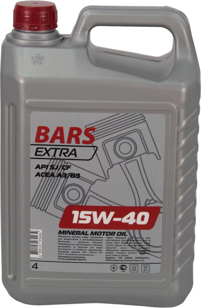 Моторное масло BARS EXTRA бензин/дизель 15W-40 4 л (1401423)