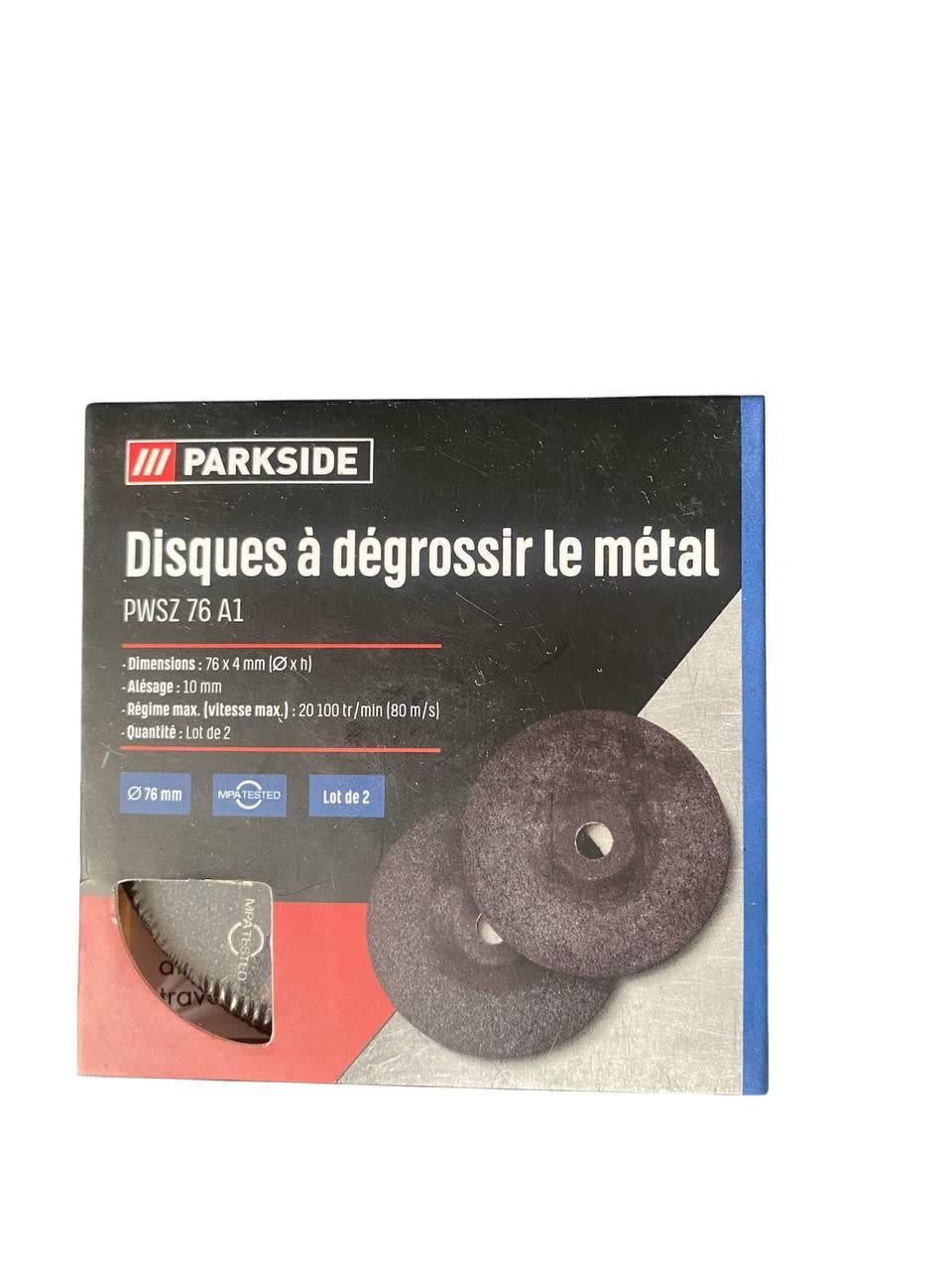Диски по металлу зачистные Parkside PWSZ 76 A1 76х4 мм 2 шт.
