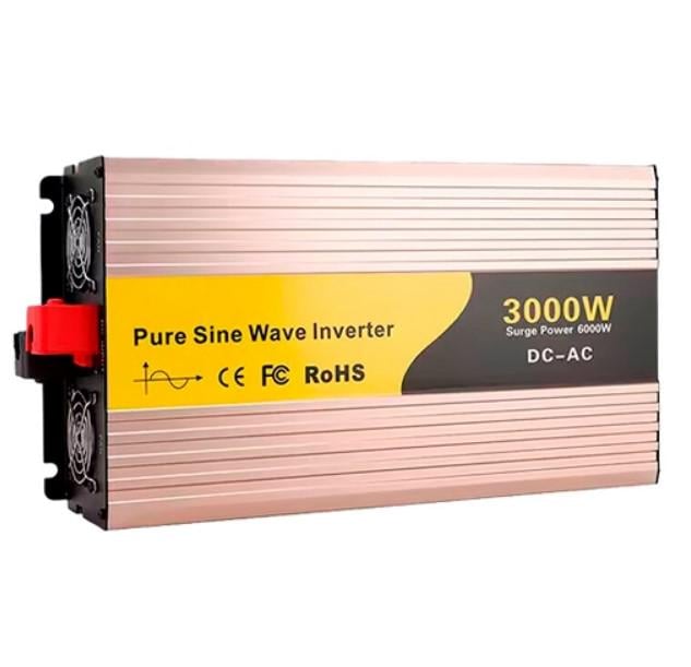 Автомобильный инвертор Pure Sine Wave Inverter 12-220 В 3000 Вт с чистой синусоидой (2104618828) - фото 2 Автомобильный инвертор Pure Sine Wave Inverter 12-220 В 3000 Вт с чистой синусоидой (2104618828) - фото 2