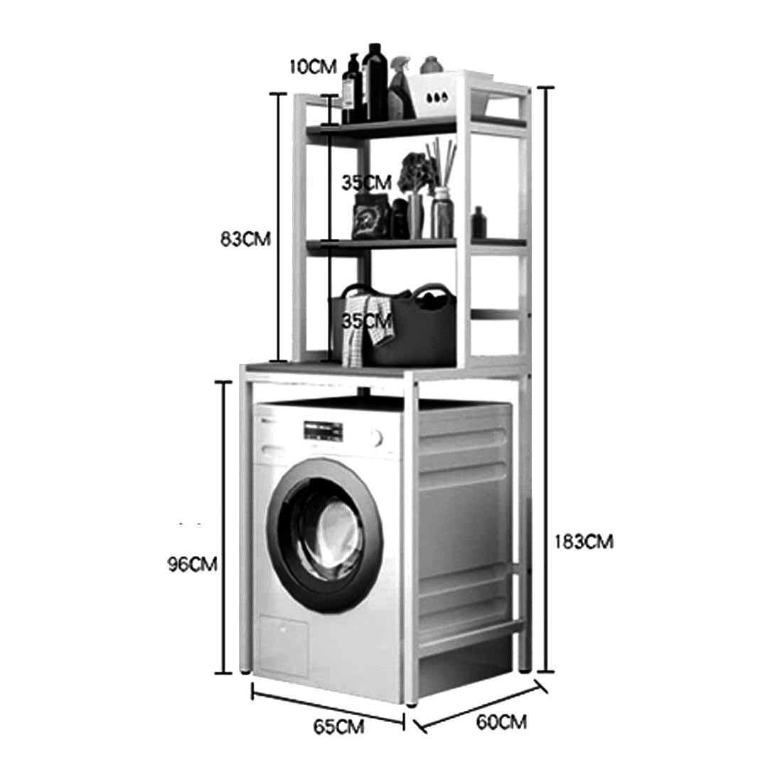 Стеллаж над стиральной машиной из дерева Франт Венге/Капучино (ССМ-00081209) - фото 3