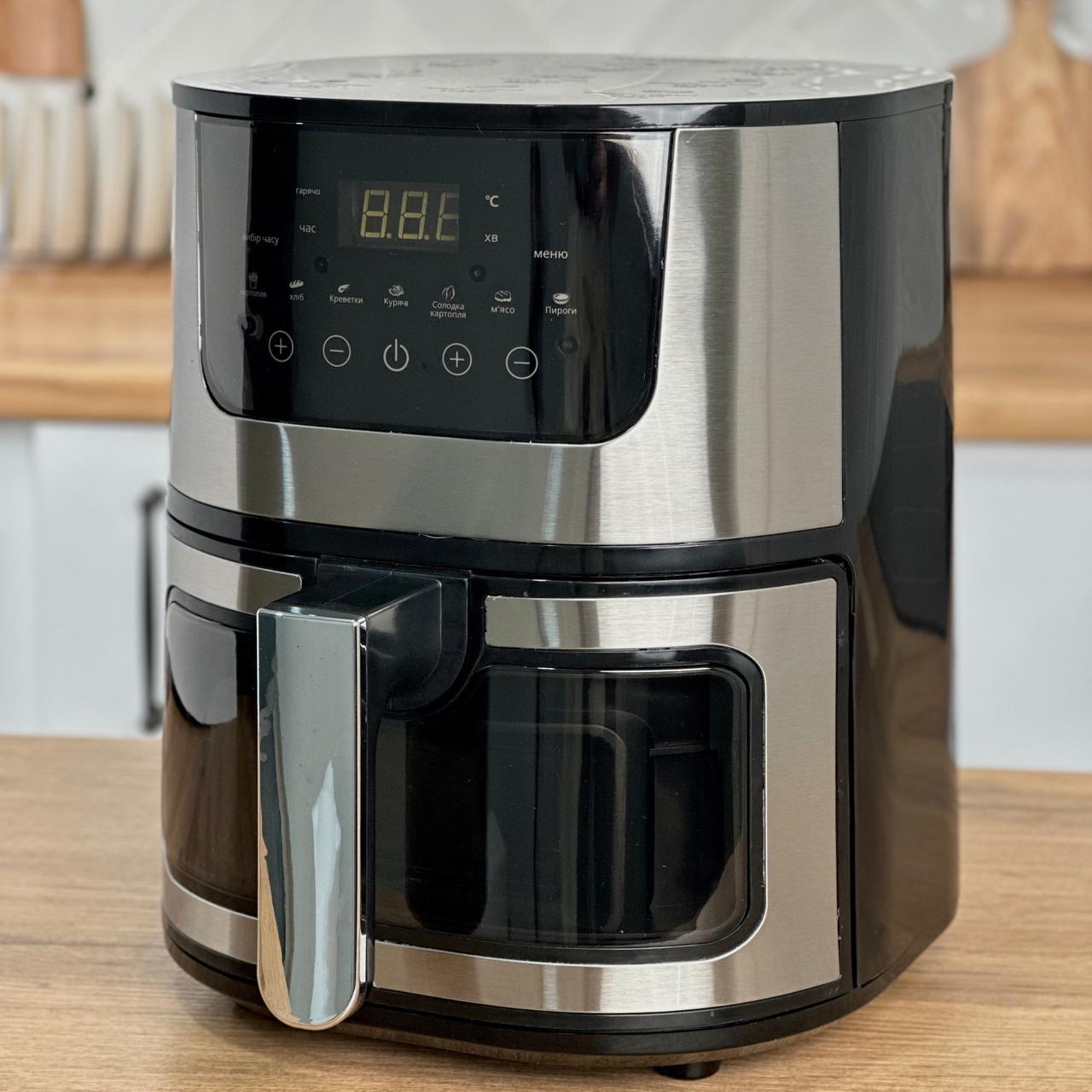 Мультипечь-аэрофритюрница сенсорная Rainberg RB-2268 8 л 4200 Вт (30910188) Мультипечь-аэрофритюрница сенсорная Rainberg RB-2268 8 л 4200 Вт (30910188)