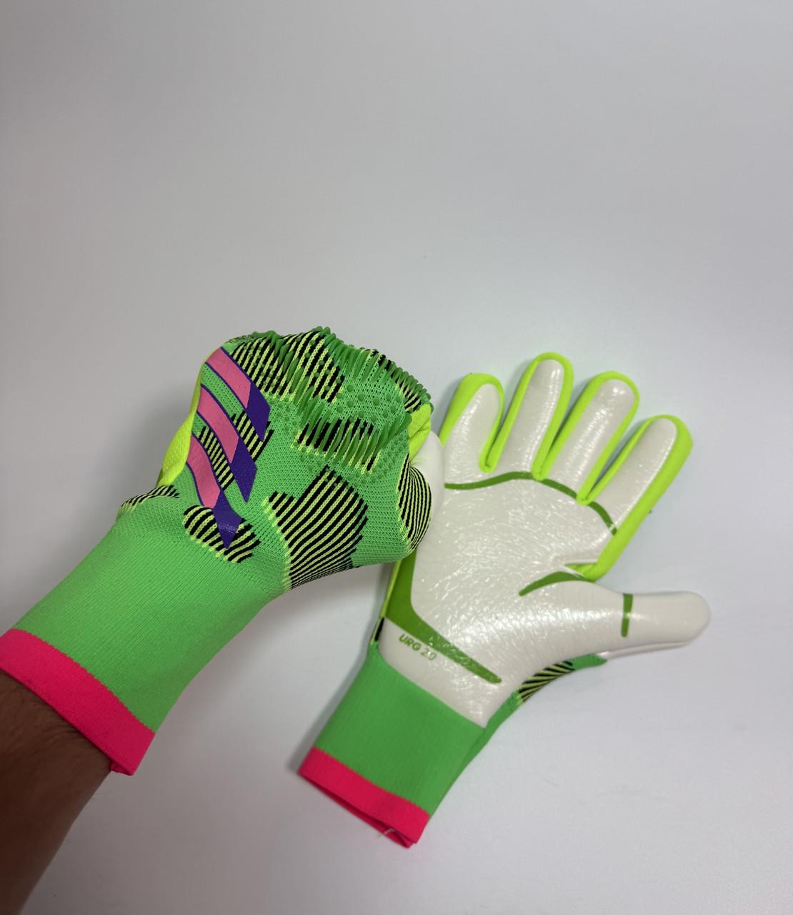 Рукавиці воротарські Predator р. 8 Салатовий - фото 3