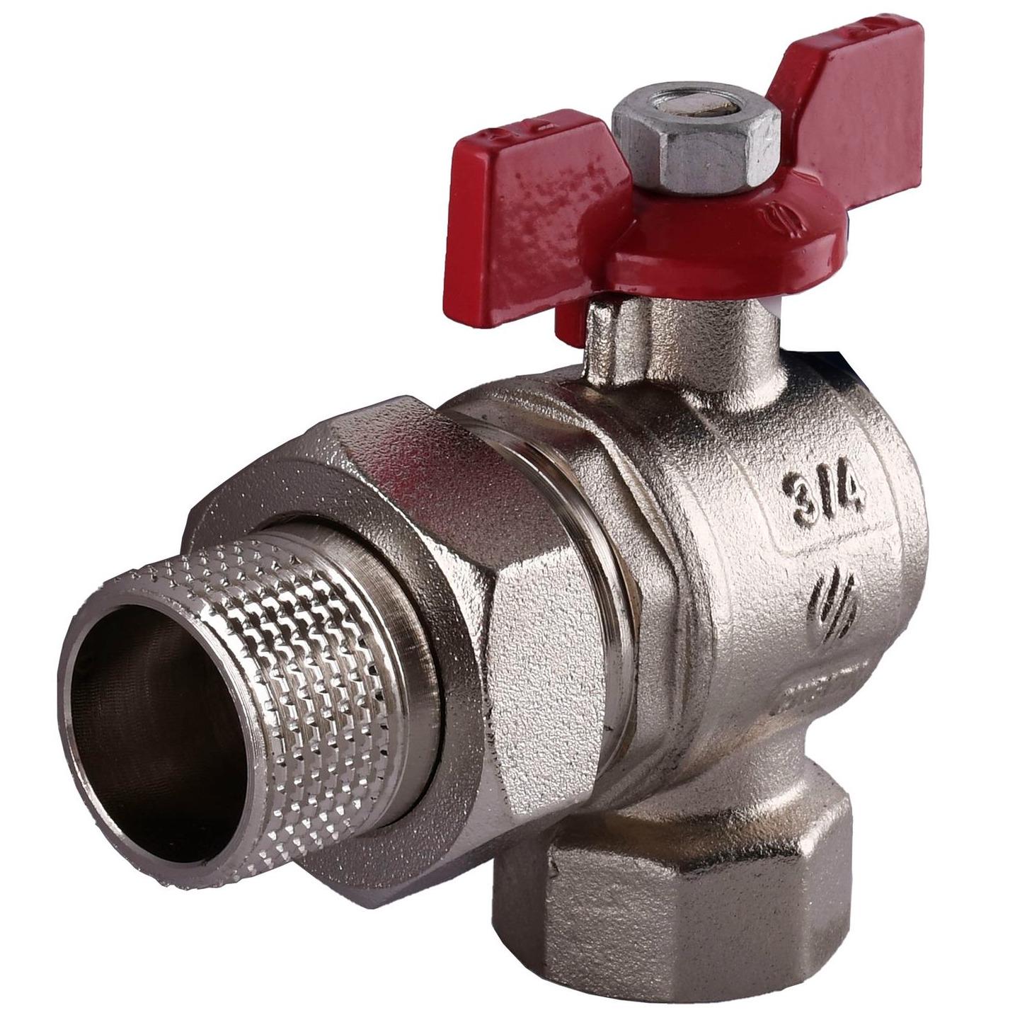 Кран шаровой Arco SENA 154304 3/4" ВЗ с американкой бабочка (91949)