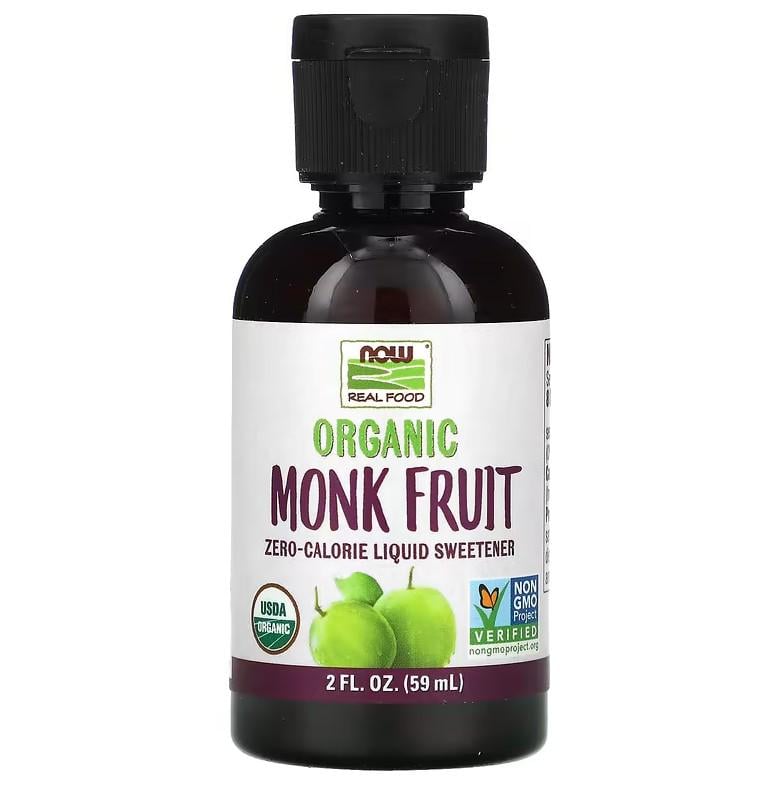 Підсолоджувач Now Foods Organic Monk Fruit Liquid Sweetener 59 мл