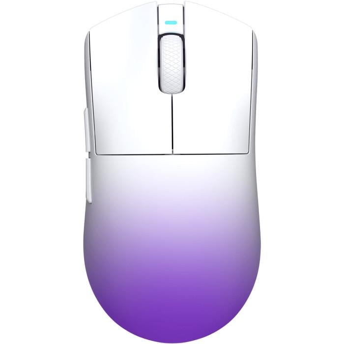Компьютерная мышка беспроводная игровая Hator Hellyberry HM47 Pro Wireless Gradient PixArt PAW3395 White/Violet (HM47PRO_white_violet)