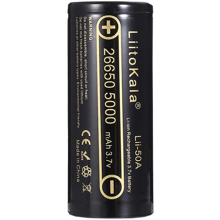 Аккумулятор LiitoKala Lii-50A-JT 26650 5000 mAh 3,7V Li-Ion (Lii-50A-JT)