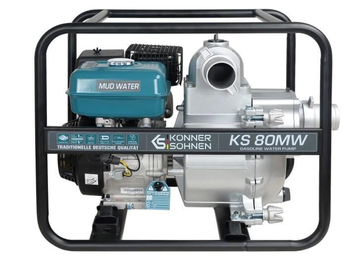 Мотопомпа для сильно забрудненої води Konner&Sohnen KS 80MW (63227) Мотопомпа для сильно забрудненої води Konner&Sohnen KS 80MW (63227)