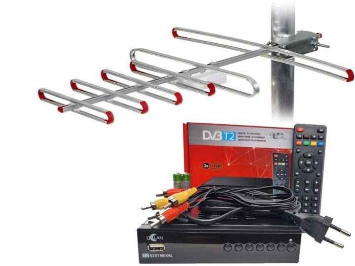 Тюнер uClan T2 6701 METAL/антенна наружная SUPER 4