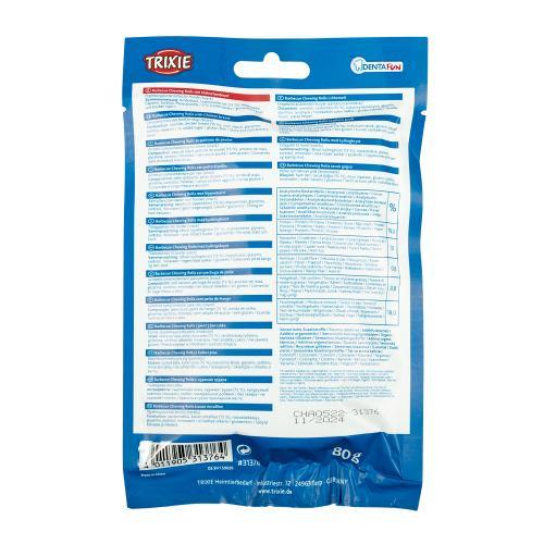 Ласощі паличка Trixie Denta Fun Chewing Rolls для собак для чищення зубів курка - фото 3 Ласощі паличка Trixie Denta Fun Chewing Rolls для собак для чищення зубів курка - фото 3