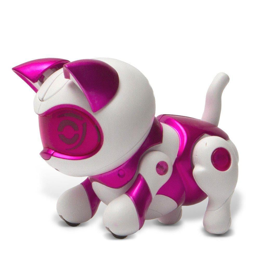 Интерактивная игрушка SUNROZ Smart Robot Kitty робот-котенка на радиоуправлении Датчик звука Бело-Розовый (SUN0902)