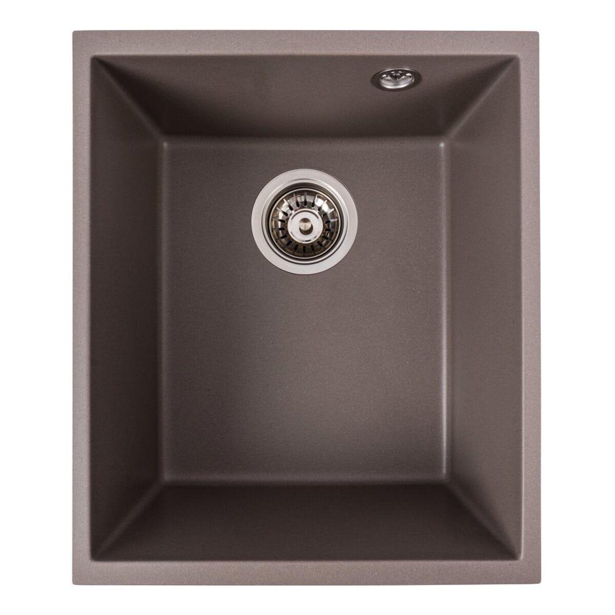 Мойка гранитная Valeso Roxy 370х440 врезная прямоугольная Дюна матовый (PLTM-SP000047308)