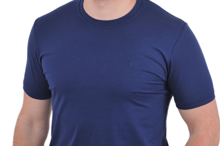 Футболка чоловіча Le Gutti 23-1543-16 M Темно-синій - фото 5 Футболка чоловіча Le Gutti 23-1543-16 M Темно-синій - фото 5