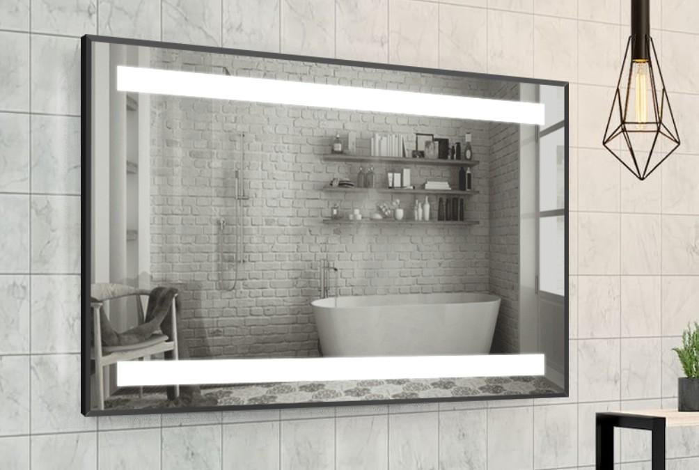 Зеркало в алюминиевой раме Smart Mirror Ancona-R c led подсветкой сенсорное 80x80 см - фото 1