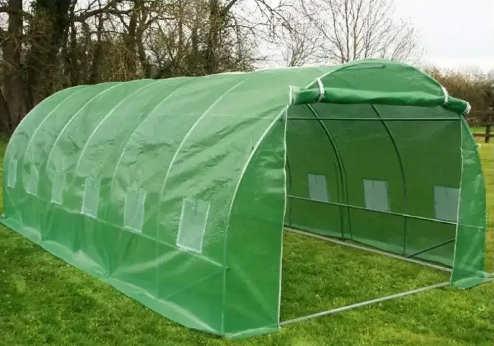 Теплиця садова Bonro UP-18м² з вікнами з армованою плівкою Зелений (SI-UP18GR) - фото 4