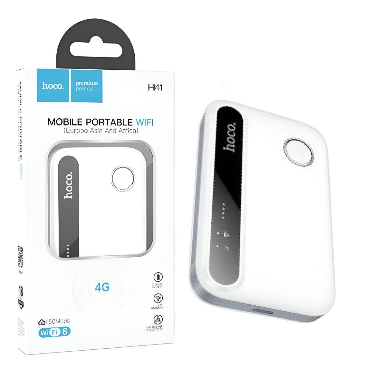 Модем Hoco HI41 с поддержкой одновременного подключения нескольких устройств и аккумулятором 2100 мАч - фото 2 Модем Hoco HI41 с поддержкой одновременного подключения нескольких устройств и аккумулятором 2100 мАч - фото 2