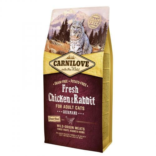 Корм для дорослих кішок сухий Carnilove Cat Fresh Chicken & Rabbit з куркою та кроликом 6 кг (9645)