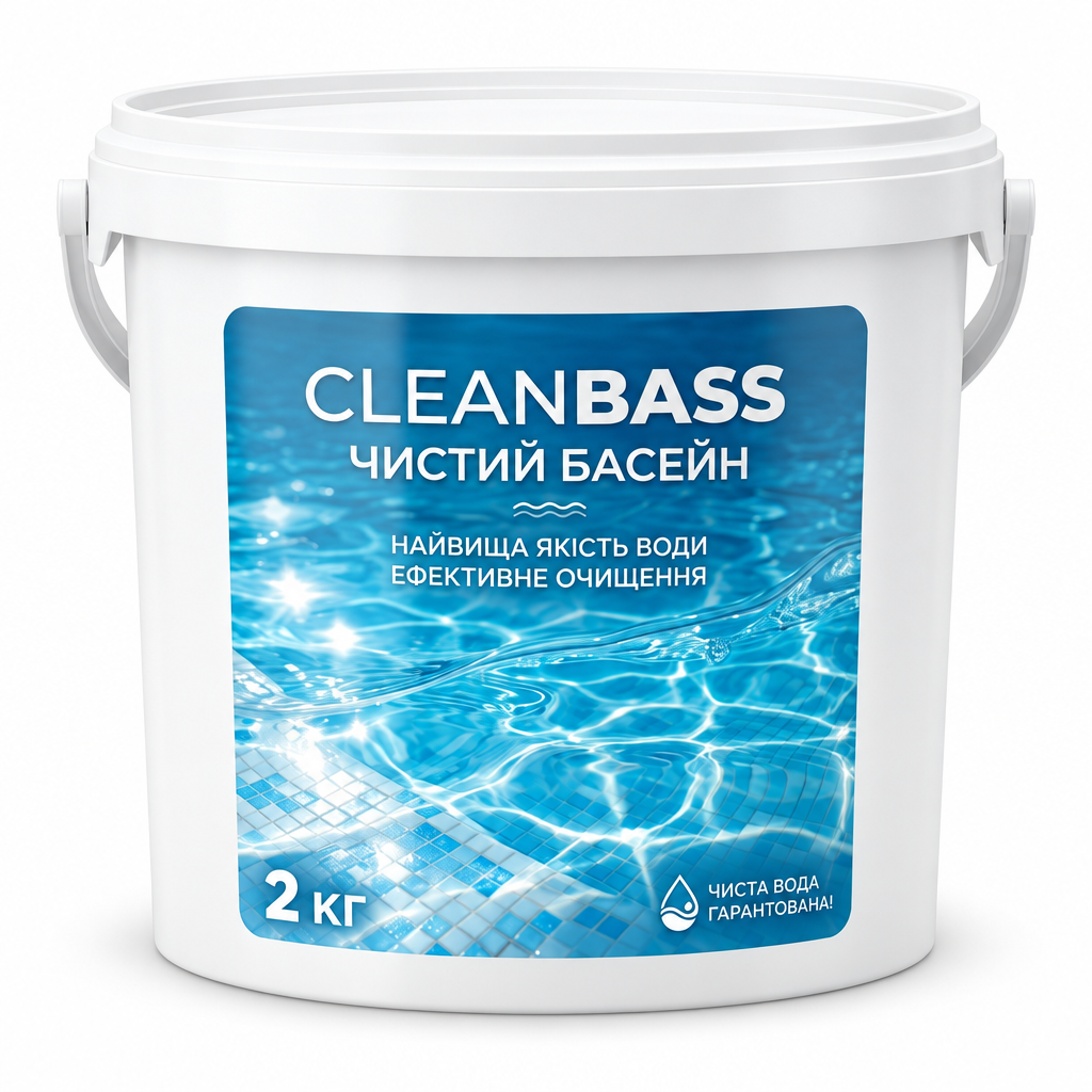 Коагулянт-осветитель для бассейна CleanBass кристально прозрачная вода 2 кг (38470644)