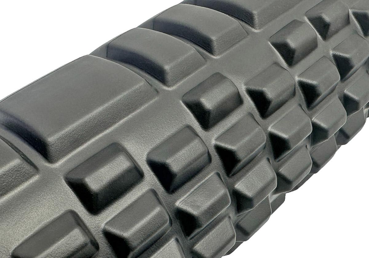 Масажний ролер EasyFit Grid Roller v.3.1 60 см Чорний (EF-2037-BK) - фото 3
