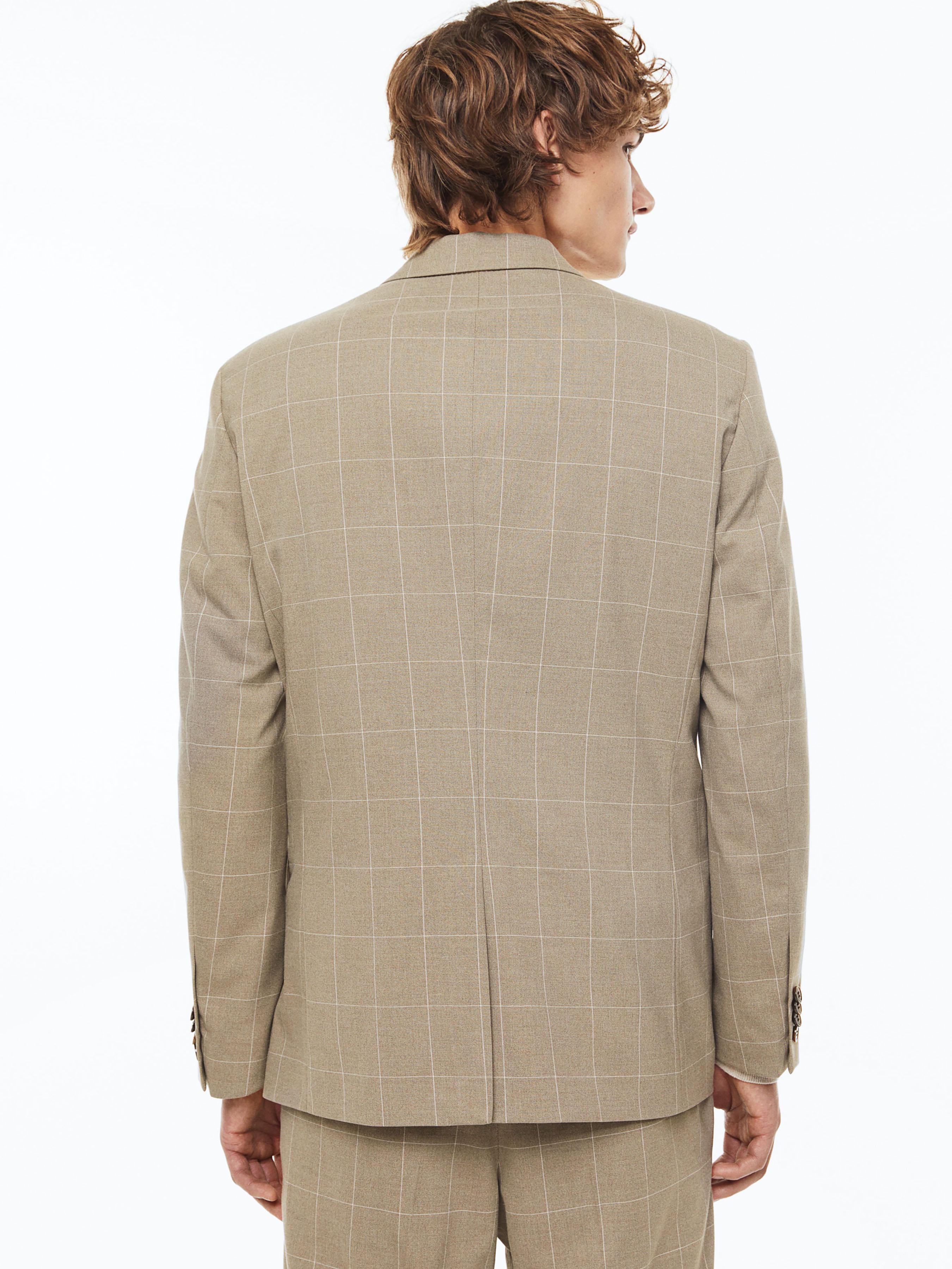 Піджак H&M Клітинка р. 44 Бежевий (E2307713986) - фото 5 Піджак H&M Клітинка р. 44 Бежевий (E2307713986) - фото 5