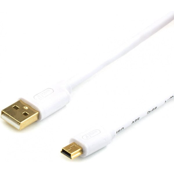 Кабель Atcom USB 2.0 AM/microUSB, 0.8 м Белый (16123)