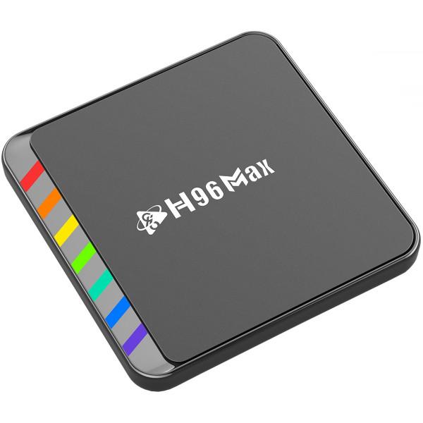 Смарт-приставка для телевізора H96 MAX W2 2/16 Гб Amlogic S905W2 Android 11 WiFi 2,4G+5G BT5,0 LAN:100M Black (W2_2GB/16GB) - фото 8