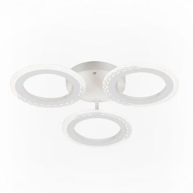 LED-люстра потолочная Valeso с пультом и круглыми плафонами 3000/6500K IP20 G 2701/3 WT 48W Белый (28688358)