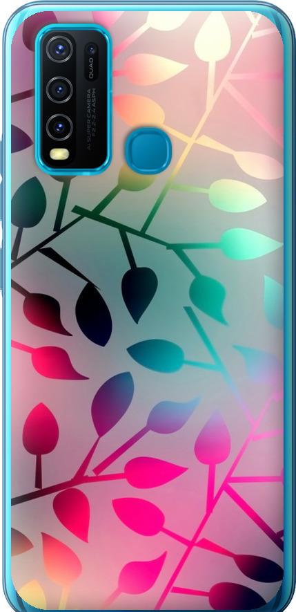 Чехол на Vivo Y30 Листья (2235t-2154-42517)