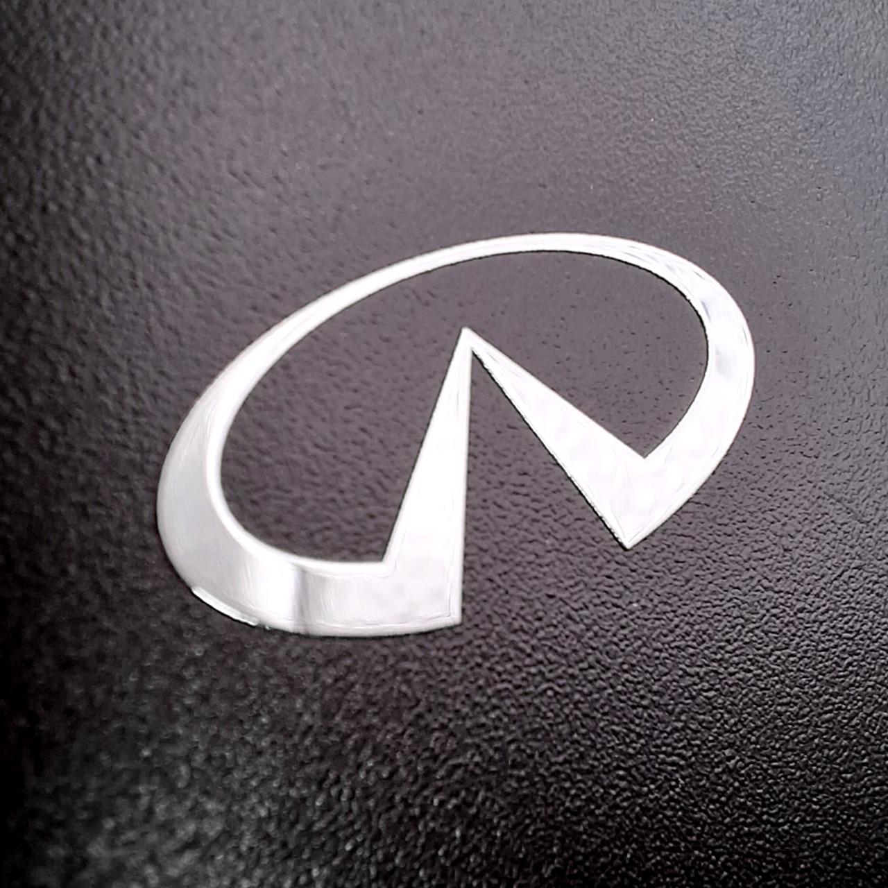 Емблема Infiniti у салон авто 2х1 см Хром глянцевий (2957680156)